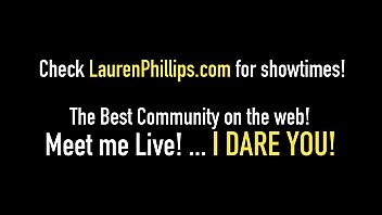 Hot Red Head Lauren Phillips Loves Her Dick Toy in Her Ass!