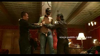 Gay rough men give friends a sex slave