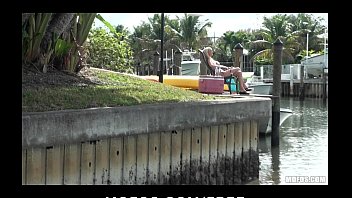 Stunning bikini-clad blonde Jagger Jordan is picked up in public