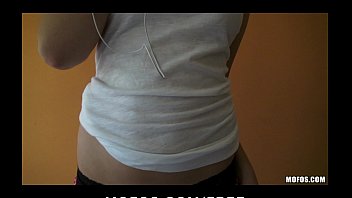 Stunning young blond babe Molly Bennett fucks roommate&#039_s big-dick