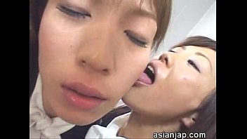 Japanese Lesbians Deep Kiss 2