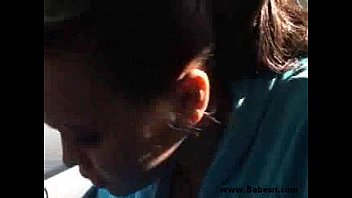 Brandi big tits gives handjob in car 00