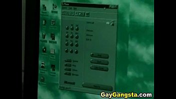 Horny gay gangsta anal fucking with cumshots