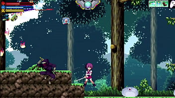 Samurai Sacrament | Stage 3/4 | The next level is too hard and the girl gets fucked by various ninjas and monsters with hard penis and cum | Hentai Game Gameplay P4