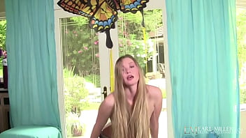 Sweet Zoe Mae Spreads Her Long Legs To Fuck Her Snatch With A Toy!