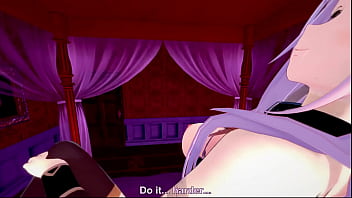 Hololive - Mori Calliope decided to have fun with her subscriber in her bedroom after the stream