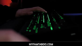 Teen Stepsister Kenzie Madison Sex With Stepbrother Juan &quot_El Caballo&quot_ Loco While He Plays Video Games