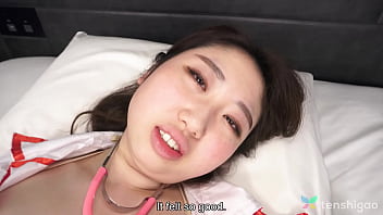 Japanese nurse Ai Okamoto is sucking dick and getting nailed hard.