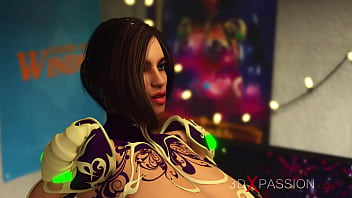 A cute gamer girl gets her ass fucked hard by a sexy dickgirl in the gaming bedroom