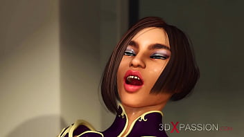 A cute gamer girl gets her ass fucked hard by a sexy dickgirl in the gaming bedroom