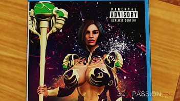 A cute gamer girl gets her ass fucked hard by a sexy dickgirl in the gaming bedroom