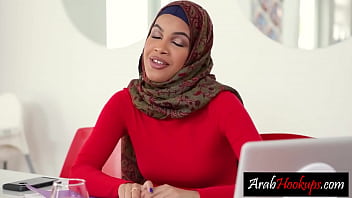 Sexy Muslim teen Maya Farrell sucked big hard cock and pounded big ass on hard dick