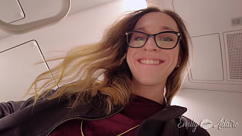 almost got caught masturbating in the airplane bathroom - Emily Adaire TS