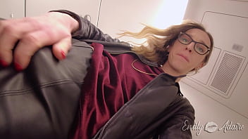 almost got caught masturbating in the airplane bathroom - Emily Adaire TS