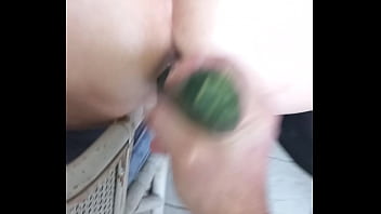 Velvet rain 23 enjoys rough toys, cucumber and ass fingering, squirting orgasms intensely...