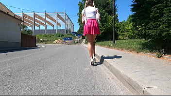 Dolce Gatta first time public flashing part 2