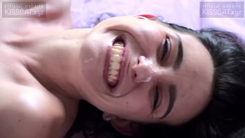 She Cum Twice in Doggystyle &amp_ Missionary with Facial / Amateur 18 Couple