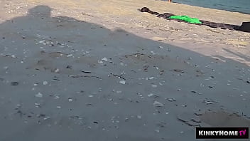 Hot blonde without panties