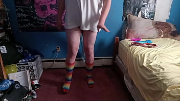 Puppy boy sucks and gets fucked by his toy vibrator