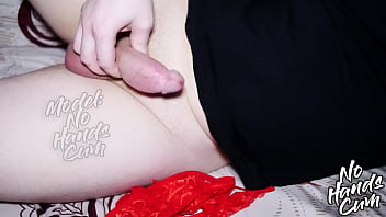 Close-Up Of A Big Horny Fat Dick Stepfather Fills With Cum Red Panties Of An Ex-Girlfriend