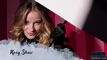 Perfect ass petite Playboy model blonde Roxy Shaw in solo softcore porn