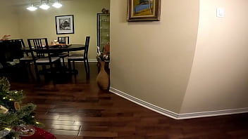 She WONT let him pull out... Merry Christmas &amp_ A Huge Creampie in her young elf pussy! ?