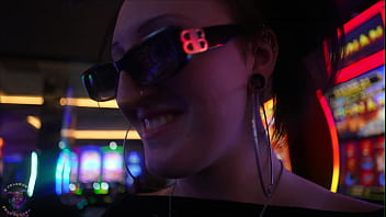 Super Hot White Slut Raven Vice Gets Greeted And Seduced By Old Man At The Golden Gate Casino In Las Vegas