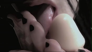 Solo Crossdresser In Thigh High Boots Gives Footjob, Blowjob, Anal and Shoots Cum