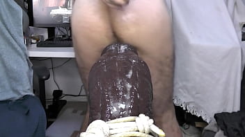 Playing Beasts in the Sun on a Saturday Morning with my Mr. Hankey XXXL Minotaur Monster Dildo - balls deep anal huge wrecked ass stretch toy