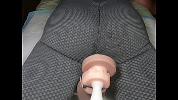 Deep fuciking cream fill slut hole with machine