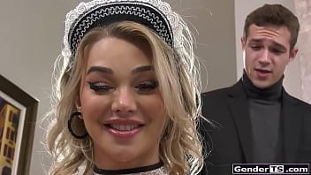 Shemale maids blow and analed by bosses