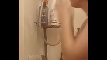 In the shower getting ready for some dick tonight