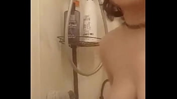 In the shower getting ready for some dick tonight