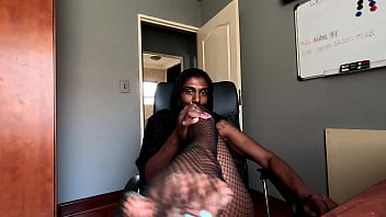 Desi in hijab smoking while wearing nipple clamps