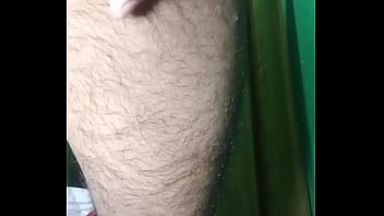 Indian Gay Crossdresser Gaurisissy in blue Salwar Suit pressing his boobs and fingering in his ass