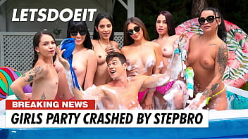 Brunette Tru Kait Has Her Girls Party Interrupted By Stud Then She Lets Him Fuck Her Pussy Deep - HORNY HOSTEL