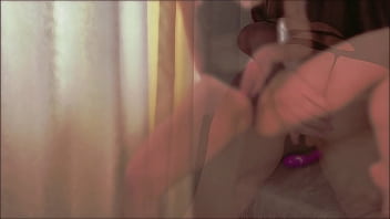 Sexy Big Ass MILF in Black Lingerie has Intense Orgasm with Vibrator - Solo Female Masturbation