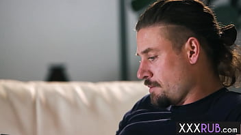 Passion body massage by sexy blonde big tits Russian MILF Slimthick Vic