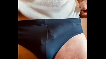 Daddy has an amazing cock under his speedo...