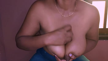 Hot sexy JANAKI DE SILVA sucks her beautiful tits and drips milk