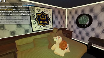 Robloxian redhead slutty snowbunny taking care of her daddy (part 2)