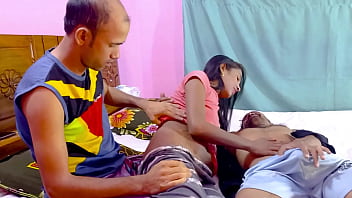 Threesome Bengali girl fucking hard  xxx video.   / hanif &amp_ popy khatun &amp_ manik Mia