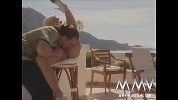 Short haired bitch gets fucked outdoors