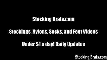 I cant help myself around her when she wears stockings