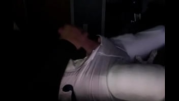 Jerking off after football game