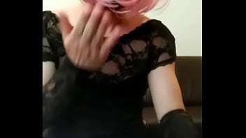 Sissy slut flash her own ass because it&#039_s been a long time since she had a cock in her asshole!