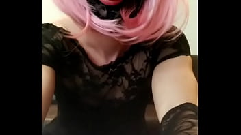 Sissy slut flash her own ass because it&#039_s been a long time since she had a cock in her asshole!