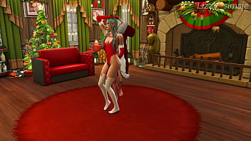 Tav rides on Astarion for her pleasure on Christmas eve - sims 4 - 3D animation