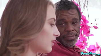 Slender Kyler Quinn Sucks On Two Older Big Black Monster Cocks