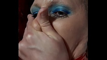 German Milf Sandra gets fucked deepthroat facefucking